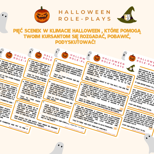 Halloween Role-Plays dla dorosłych kursantów
