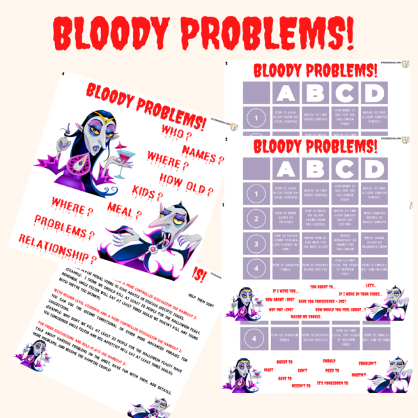 Bloody Problems - materiał Halloweenowy dla anglistów!